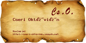 Cseri Oktávián névjegykártya